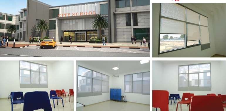 Back to school, with creative vision sunscreen blinds-Our installation story at City School of Ajman.