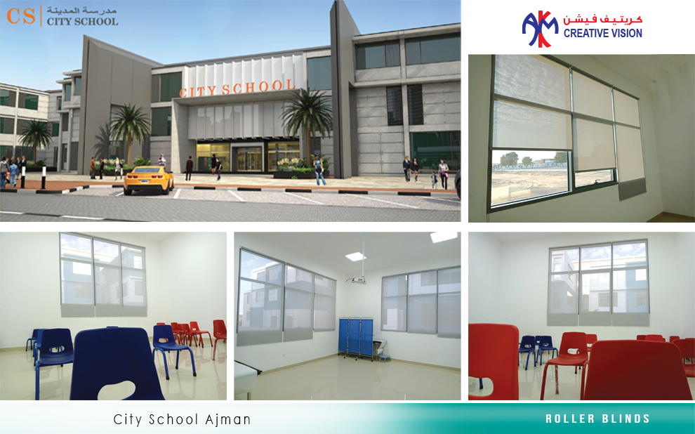 Back to school, with creative vision sunscreen blinds-Our installation story at City School of Ajman.