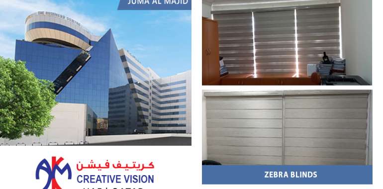 Our Zebra blinds Dubai at Juma Al Majid holding group L.L.C