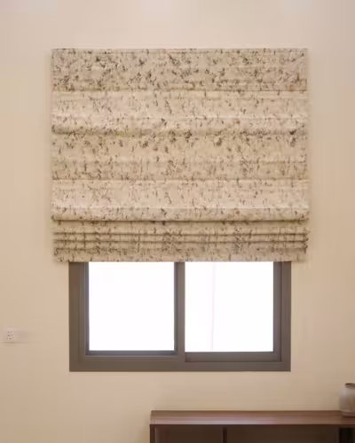 Luxury Roman blinds project installed in a Dubai villa