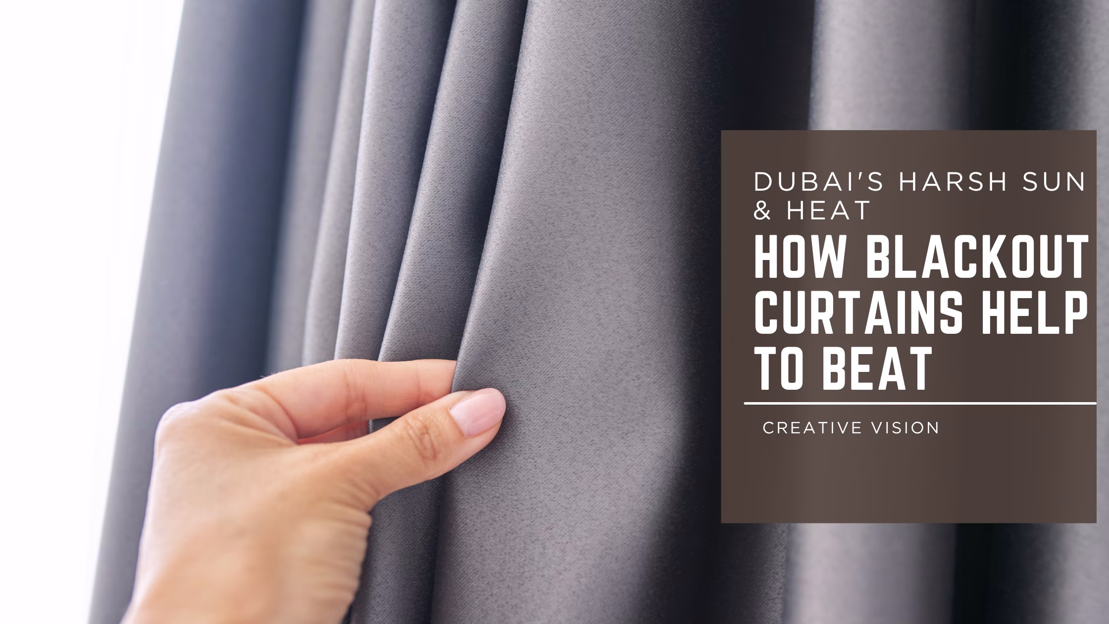Motorized curtains is must have window covering for any season in DUbai to get rid of the heat