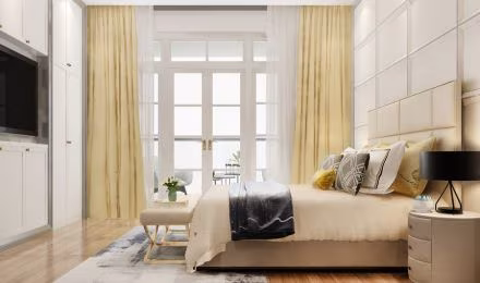 Luxury curtains Dubai — bespoke designer curtains for Palm Jumeirah and Emirates Hills villas