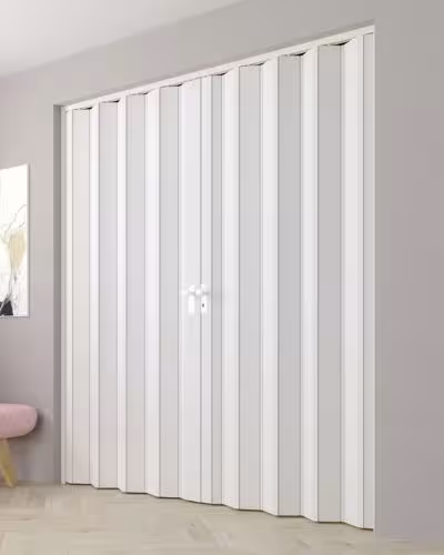 White large pvc folding door for home in Dubai 